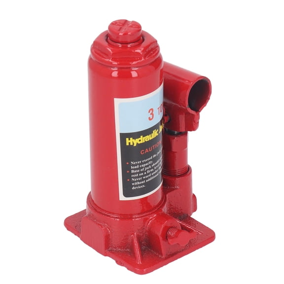YAHHU 3Ton Hydraulic Bottle Jack Welded Vertical Jack with Pump Handle, LeakProof, 3Ton Capacity, Ideal for Cars & Trucks
