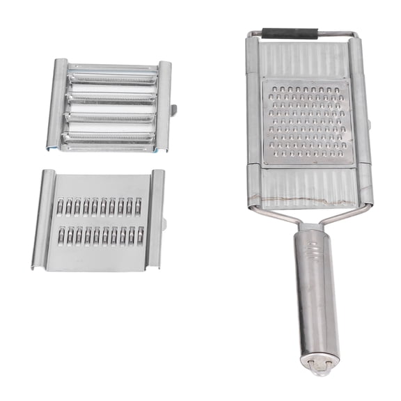 YAHHU 3-in-1 Stainless Steel Vegetable Cutter & Fruit Grater, Rust-Resistant Multi-Purpose Chopper, 13.4 inches / 34 cm