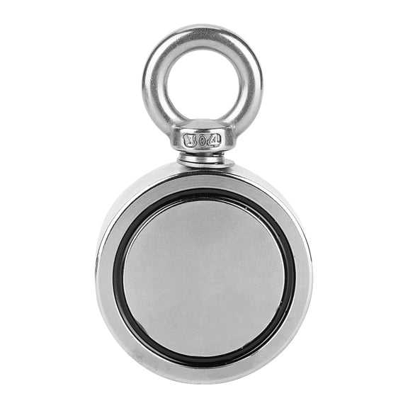 YAHHU 300KG Strong Pull Sea Fishing Hunting Salvage Recovery Magnet with 10M Rope (2.36 in / 60 mm)
