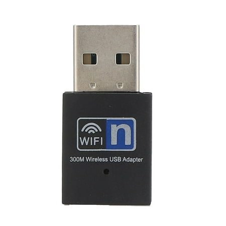YAHHU 300Mbps USB Wi-Fi Adapter, External Mini Wireless Network Receiver Dongle for Laptop Desktop PC, 2.4GHz High Speed Internet NetCard Adaptor, Supports Windows 10/8/7/XP/Vista, Linux, Mac OS X