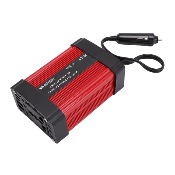 YAHHU 300W Car Inverter DC12V to AC220V Power Converter with PD 24W QC 24W Quick Charging Interface for Smartphones Tablets