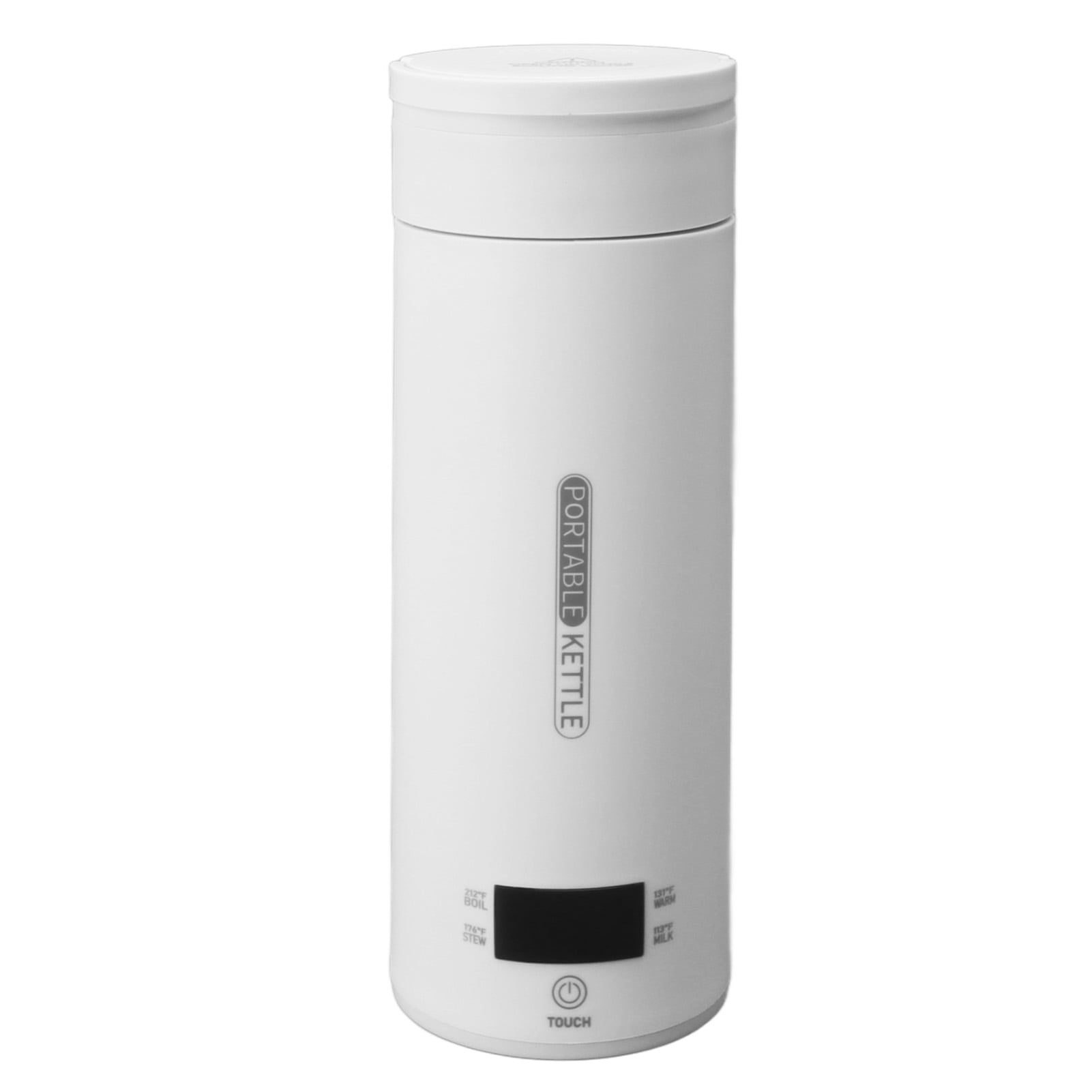 YAHHU 300W Portable Travel Electric Kettle, 500ml / 17oz Personal Hot Water Boiler with 4 Presets, 304 Stainless Steel Small Tea Kettle for Coffee, Auto Shut-off, Silver