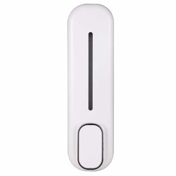 YAHHU 300ml / 10.1 oz Manual Soap Dispenser Press ABS Wall Mounted Shower Gel Container for Home Hotel, White