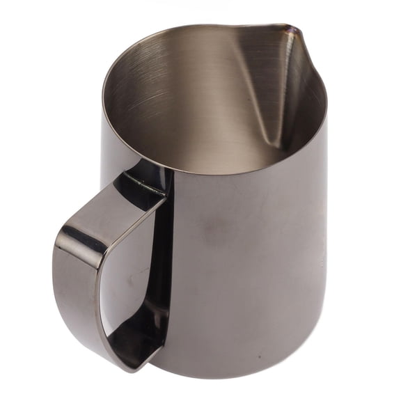 YAHHU 304 Stainless Steel 600ml Pull-Flower Frothing Pitcher with Spill-Proof Spout – Durable, Multi-Purpose Coffee & Milk Cup