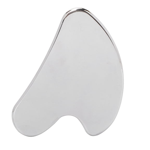 YAHHU 304 Stainless Steel Gua Sha Scraping Tool AntiRust Body & Facial Massage Board, Promotes Circulation & Lymph Drainage, 2.36x3.54