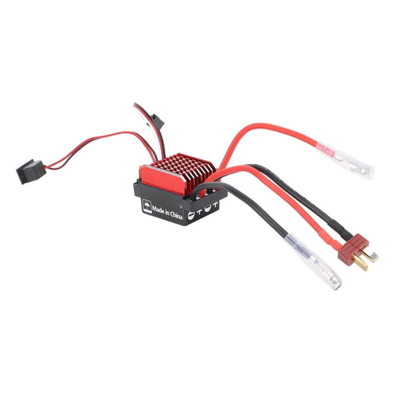 YAHHU 320A RC Brushed ESC Two Way Electronic Speed Controller with Brake High Performance Bidirectional Esc for 1/10 RC Car Boat Traxxas Axial SCX10 Remote Control Vehicles (5.9 x 3.9 in)
