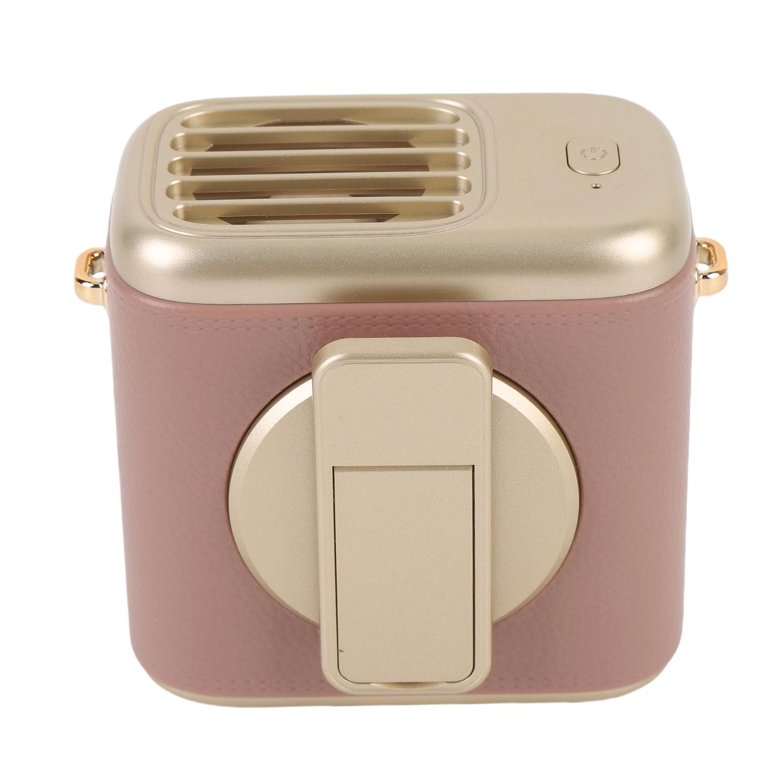YAHHU 360° Adjustable Rechargeable Portable Clip On Waist Fan, 3 Speeds for Outdoor Events Travel, 3.94 inches / 10 cm, Brown