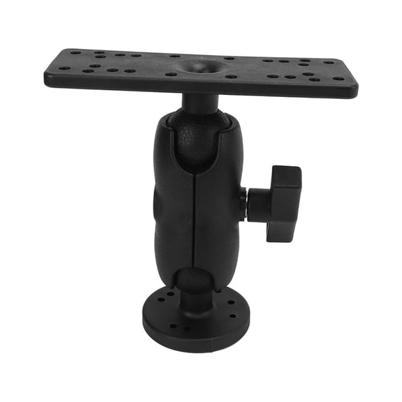YAHHU 360 Degree Swivel Marine Kayak Electronic Fish Finder Mount GPS Plate Rotating Supporter for Garmin GPSMAP Series, Black Durable Nylon Mounting Bracket for Boat and Kayak Deck