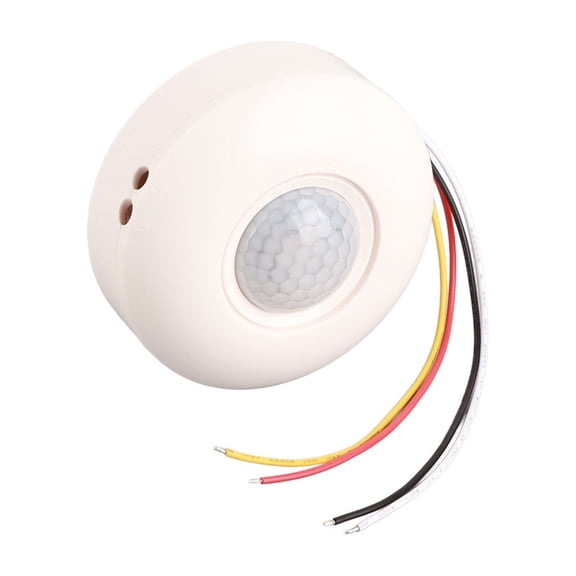 YAHHU 360 Infrared PIR Motion Sensor Switch with Time Delay for LED Ceiling Light (3.5 inches / 8.9 cm)