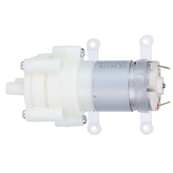 YAHHU 365 DC Aquarium Diaphragm Water Pump Mini Electric Pumping Machine for Fish Tank 6-12V Submersible Water Pump High Flow Rate Quiet Operation Compact Design