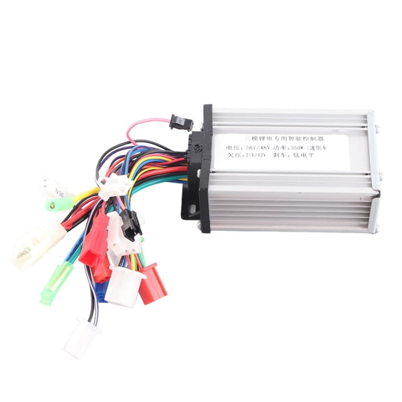YAHHU 36V 48V 350W Electric Bike Brushless Motor Controller 3 Speed Reverse Controller for Electric Bicycle Tricycles Motorcycles