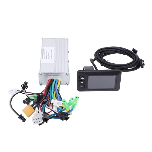 YAHHU 36V 48V 60V 500W 28A Sine Wave 3 Mode 5530 Brushless Controller with G51 LCD Display Control Panel Electric Bike Modification Accessory Kit High Performance Cycling Component Replacement