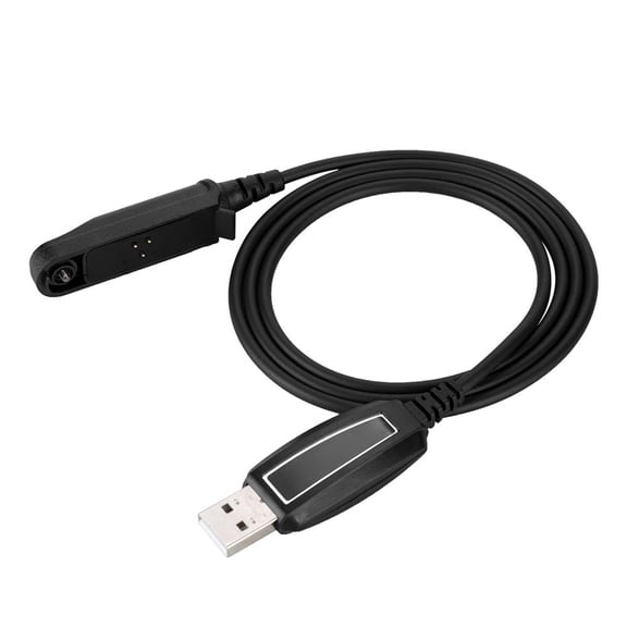 YAHHU 39 Inches (1m) Program Walkie Talkie Programming Cable with CD Driver for Baofeng BF-A58/BF-UV9R Radio, Black