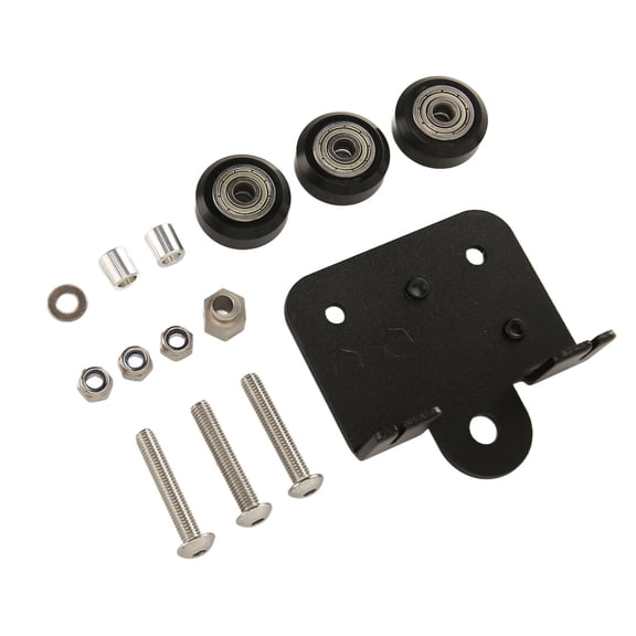 YAHHU 3D Extruder Back Support Plate with Pulley Backplate for Ender 3, CR10 Series 3D Printers