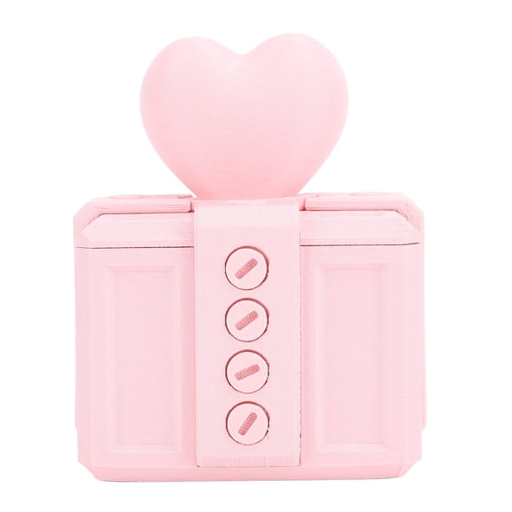 YAHHU 3D‑Printed Annoying Gift Box with Screws – PLA Prank Screw Container, Hilarious Surprise, Pink, 3.5”×4.3”