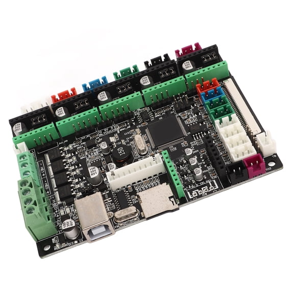 YAHHU 3D Printer Control Board Kit Mini Portable Integrated Mainboard Controller Parts Separate Mainboard Model Replacement Compatible with XYZ, Delta, Kossel, Corexy Systems