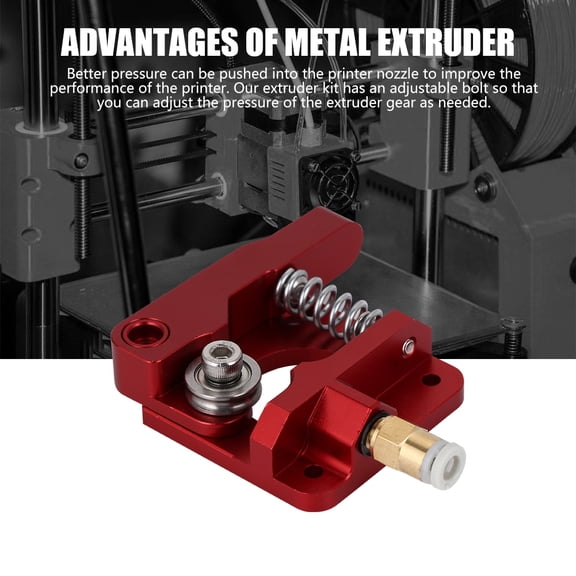 YAHHU 3D Printer Extruder Aluminum Block MK8 Bowden DIY Kit for 1.75mm Filaments Replacement Part Compatible with CR-10 CR-10S S4 S5 (1.6 inches / 4 cm)