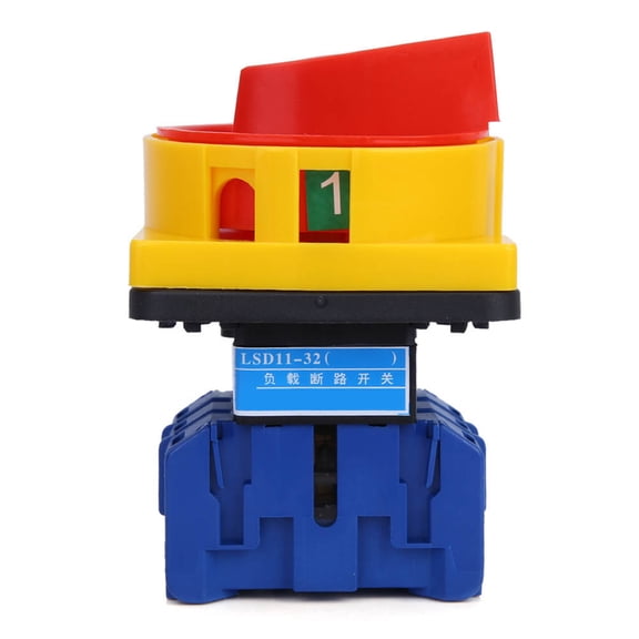 YAHHU 3P On Off Power Cam Load Circuit Breaker Switch LSD11-32A for Controlling Main Circuits, High Stability Flexible Handle, 690V 32A, 4.72x3.15x2.76 inches / 12x8x7 cm, Black