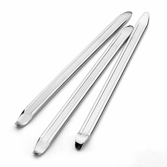 YAHHU 3PCS 11.81In (30 cm) Galvanized Auto Motorbike Tire Spoon Repair Tool Kit