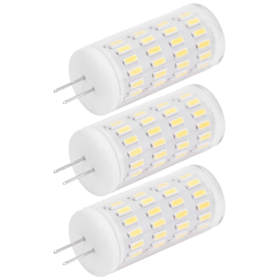 YAHHU 3PCS G4 LED Light Bulbs 5W (40W Halogen Equivalent), T3 JC Type Bi-Pin Base, AC/DC 12V-24V, Dimmable Outdoor Landscape Replacement Bulb, Soft Warm White Illumination, 500 Lumens