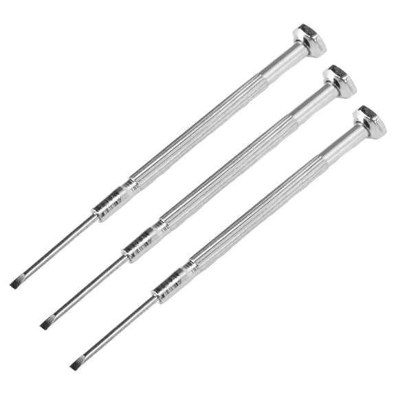 YAHHU 3Pcs Wind Instrument Screwdriver Repair Maintenance Tool Set Kit for Saxophone Clarinet, Silver, 3.94 inches / 10 cm. Premium Metal Mini Screwdrivers for Woodwind Instrument Replacement Parts