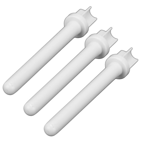 YAHHU 3pcs Sewing Machine Spool White Plastic Tailoring Auxiliary Replacement Pins and Spool Rod Holders Accessories for Common Quilting and Stitching Machines (12 Inches / 30.5 cm Pack)