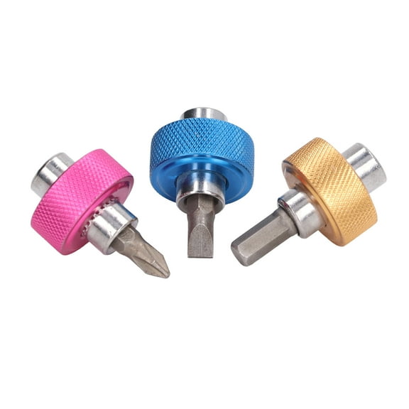 YAHHU 3pcs Short Stubby Screwdriver Set 6 inches / 15.2 cm Cross Flat Head Magnetic Universal Repair Tools