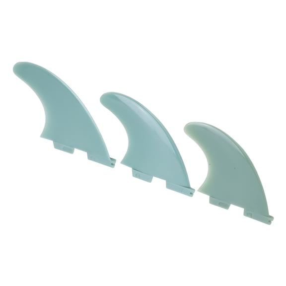 YAHHU 3pcs Surfboard Fins PVC Surfing Thruster Fin Set for Longboard Paddleboard Tail Accessories Premium Water Sports Equipment 7.48 inches / 19.00 cm[cite: 1]
