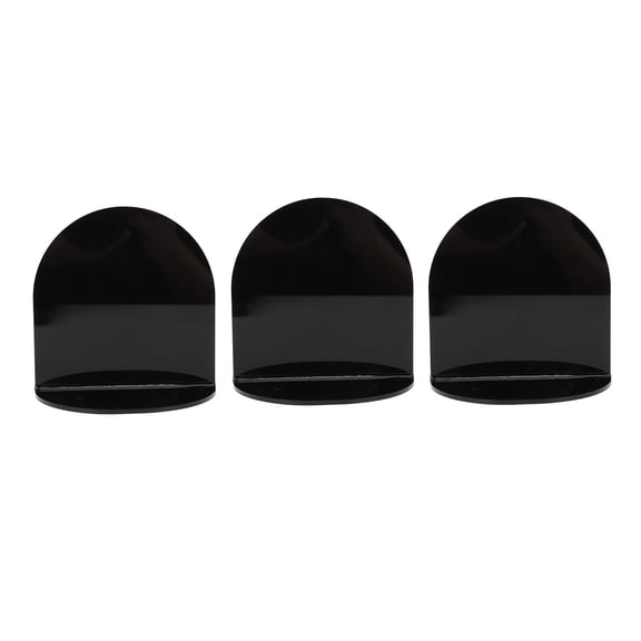 YAHHU 3pcs Wall Speaker Floating Shelves Acrylic Waterproof Wall Mounted Speaker Display Stand for Baby Camera Small Alarm Clock Black (5.51 inches / 14 cm Depth) Universal Mount