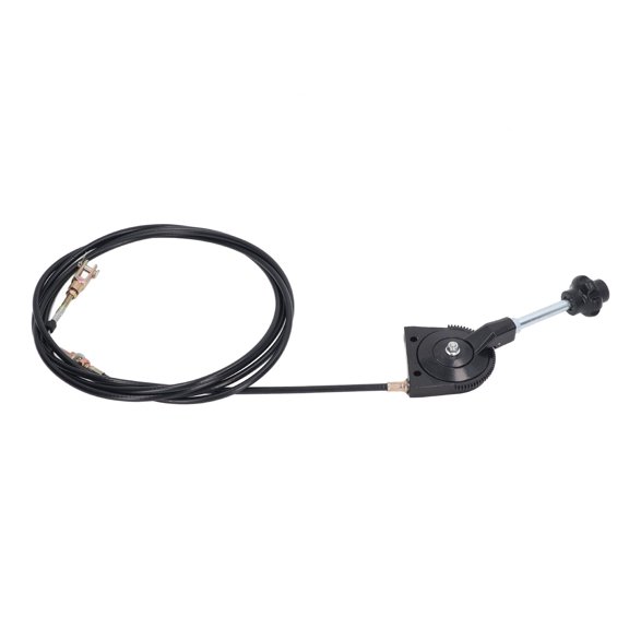YAHHU 4.5M / 14.76ft Throttle Control Cable Replacement Manual Throttle Soft Line for Excavator Mixer Truck, PU & Stainless Steel