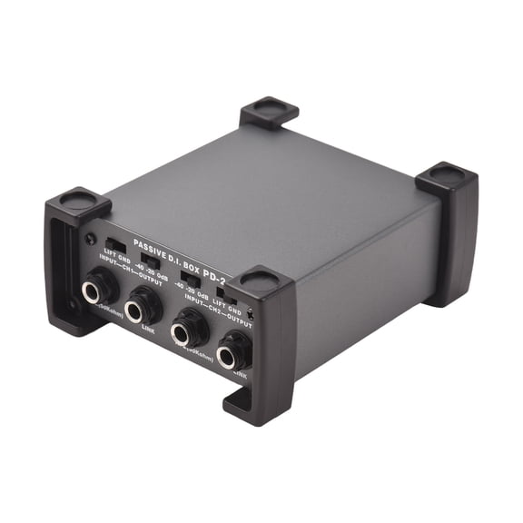 YAHHU 4-Channel Passive DI-Box Professional Impedance Transform Audio Isolator Direct Box 1/4 Inch TRS to XLR Hum Eliminator for Touring Studio and Live Performances
