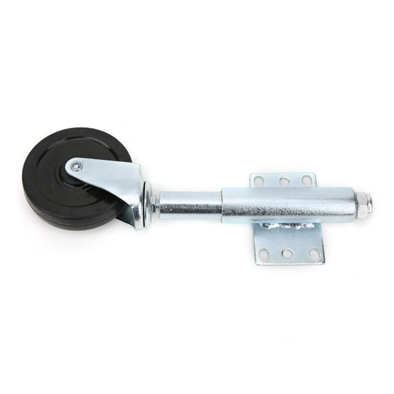 YAHHU 4 Inches / 10.16 cm Heavy Duty Rubber Spring Loaded Gate Caster Universal Wheel Casters for Fences & Uneven Terrain