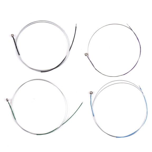 YAHHU 4 PCS Violin Strings for 3/4-4/4 Violins Magnesium Aluminum Wound Universal Full Set (G-D-A-E) Fiddle String Replacement Parts