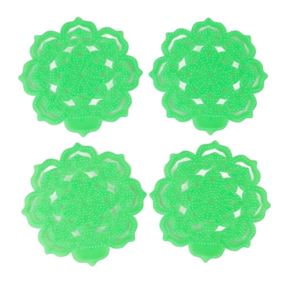 YAHHU 4Pack Urinal Screen OdorProof SplashReducing Deodorizer Mats Fresh Aroma, AntiBlock, Easy Install for Offices & Restaurants