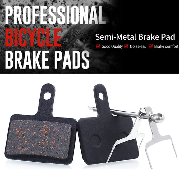 YAHHU 4 Pairs Bicycle Brake Pads Mountain Bike Disc Brake Pads Semi-Metallic Cycle Braking Set Replacement for M355 Oil Disc Brake Systems (1.2 x 0.8 x 1.4 Inches / 30 x 20 x 35 mm)