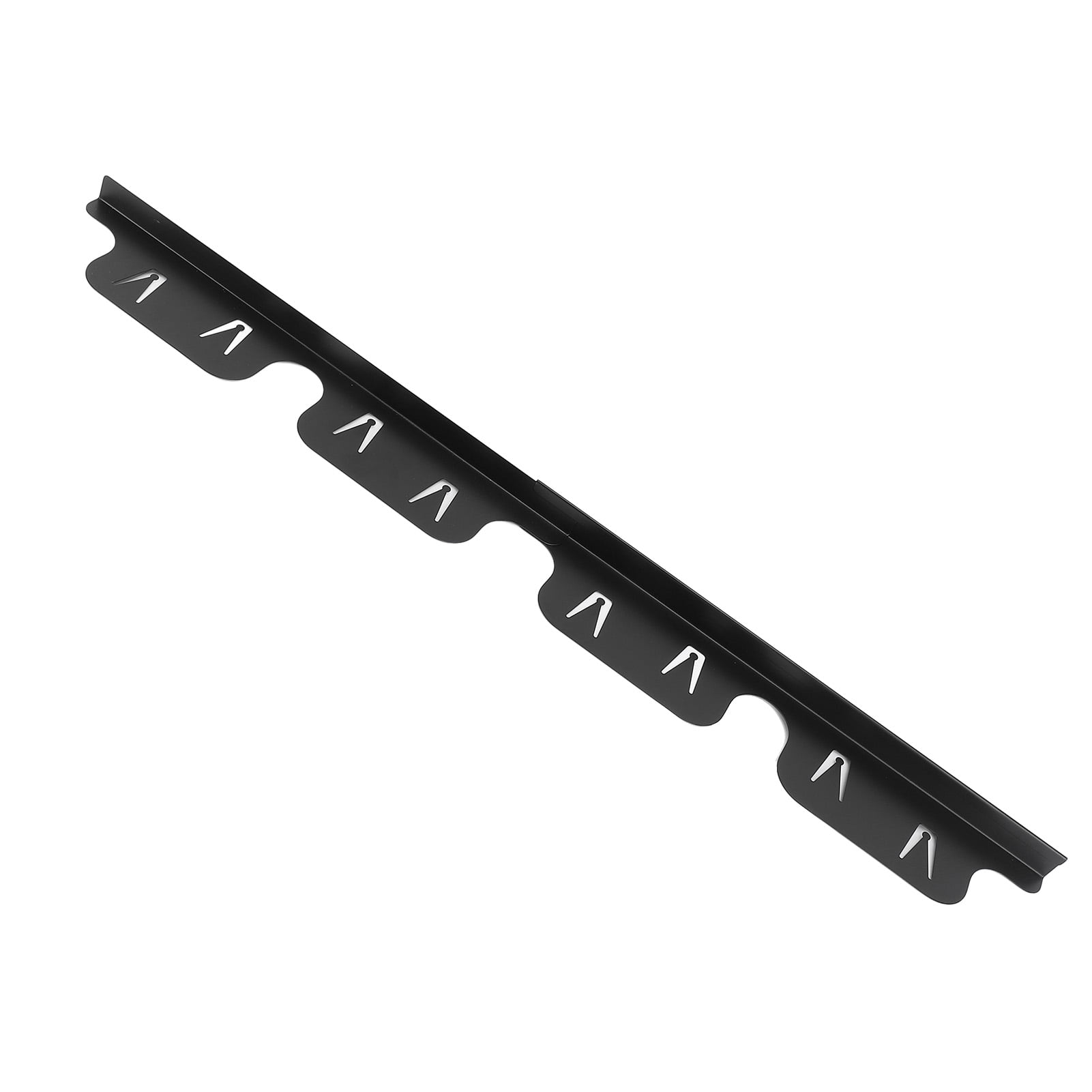 YAHHU 4-Piece Adjustable Stainless Steel Stove Crevice Cover Set, Black Filler Guard for Kitchen Counter Gap, Expands 13.8 to 27.6 Inches, Easy Clean Universal Fit Range Side Strips