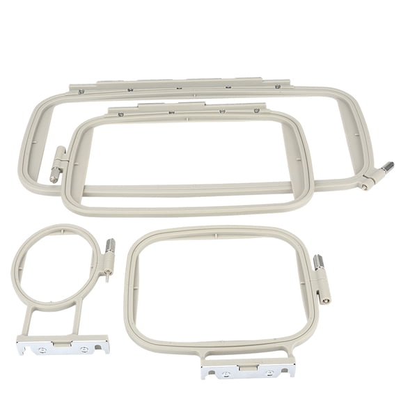 YAHHU 4 Pieces Plastic Embroidery Hoop Set Replacement for Brother PE-700 PE770 PE780D Sewing Machines 17.7 inches / 45 cm Length