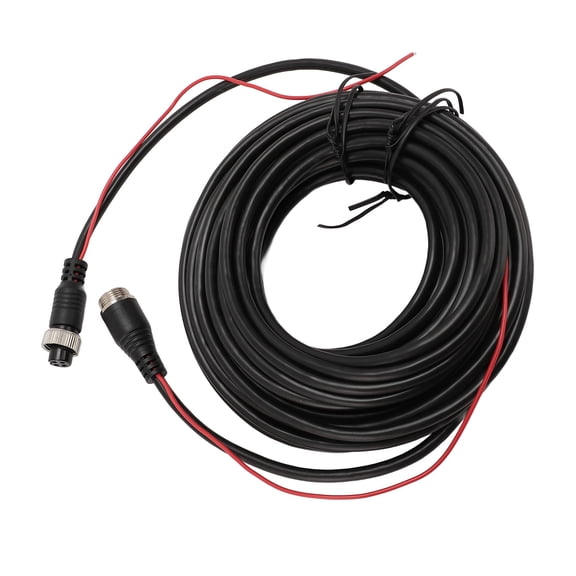 YAHHU 4 Pin Backup Camera Extension Cable With Trigger Wire Dash Cam Rearview Camera Cord for CCTV RV Truck Trailer 65.6ft 20m
