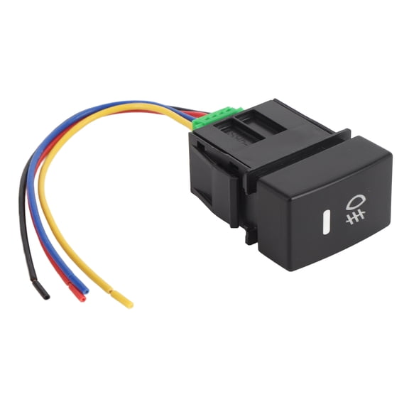 YAHHU 4 Pole 12V Push Button Switch with LED Indicator Lights for Fog Lights DRL LED Light Bar (5.91 inches / 15 cm)