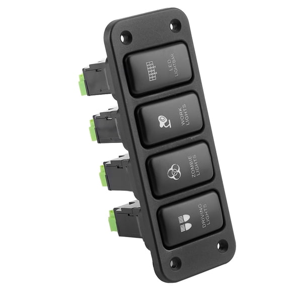 YAHHU 4 Switch Panel Driving Light Blu ray Switch Push Button for Toyota Hailax Cool Road VIGO