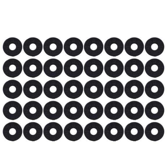 YAHHU 40 Pieces Guitar Strap Blocks PE Gasket Lock Washers Replacement Non Slip Protector Parts for Acoustic Bass Electric Guitars, 3.15 x 2.76 x 1.57 Inches / 8 x 7 x 4 cm