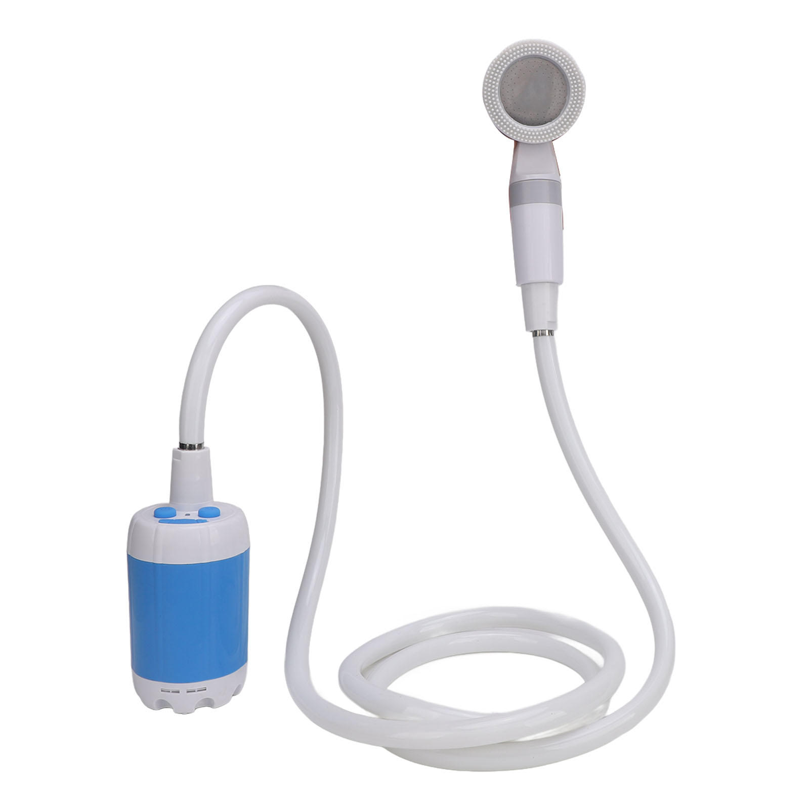 YAHHU 4000mAh Portable Rechargeable Shower Pump with Silicone Massage Head, 180cm LeakProof Hose, 60Minute Battery Life, Ideal for Camping, Hiking & Travel