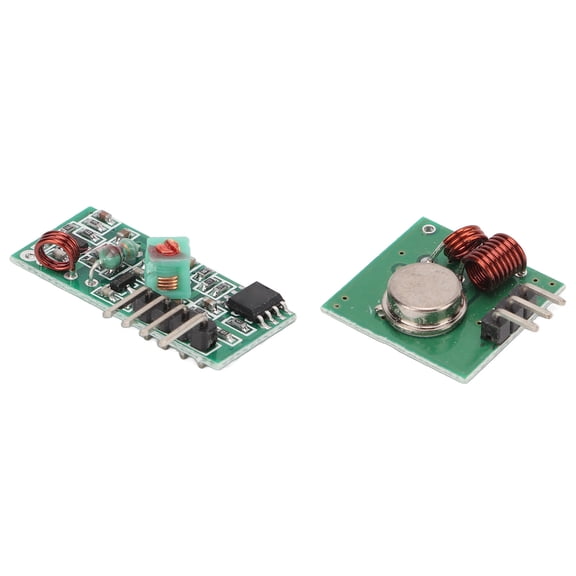 YAHHU 433MHz Transmitter Receiver Kit DC5V High Frequency PCB RF Transceiver Module for Burglar Home Security Alarm Systems and Remote Control Switches (Dimensions: 1.97 inches / 5 cm Length)