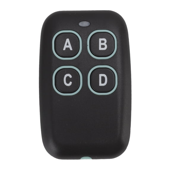 YAHHU 433MHz Wireless Remote Control Switch 4 Button Garage Door RF Transmitter Universal Keyless Entry for Home Security 50m Range 12V DC System 2.76 inches / 7 cm