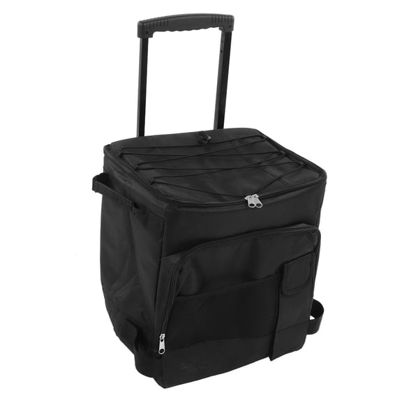 YAHHU 43L Rolling Cooler DualZipper, Waterproof, Portable Wheeled Bag with Handles for Camping, Picnics & Outdoor Adventures