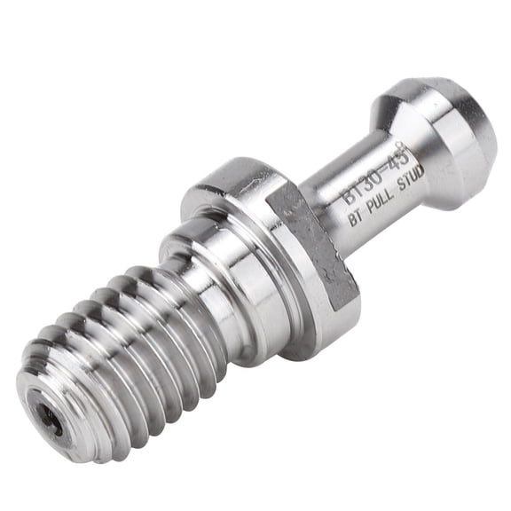 YAHHU 45° Chrome Plated Steel Pull Stud Retention Knob for Milling Tool Holder, BT30-45°, M12 Thread, CNC Accuracy 0.008mm, Wear-Resistant Rust-Proof Fastener Accessory (1.97 inches / 5 cm Length)