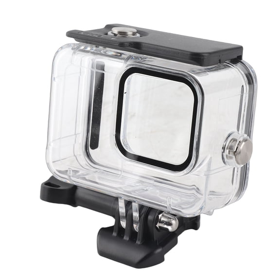 YAHHU 45M Action Camera Waterproof Case Housing Cover Shell for Gopro 9 Protection Accessories - Transparent Clear Protective Dive Case for Underwater Photography and Video Recording (147.6 ft/45 m)