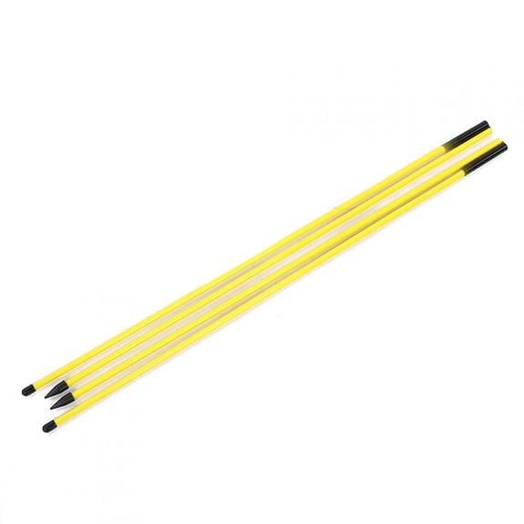 YAHHU 48 Inch Epoxy Fiberglass Golf Direction Indicator Stick, Yellow Foldable Correct Practice Training Aid Pole (122 cm / 48.2 in)