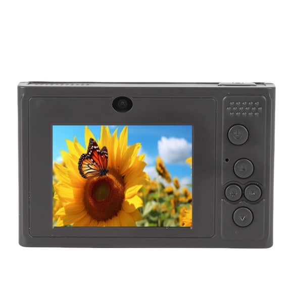 YAHHU 48MP Digital Camera 1080P HD Video Resolution Mirrorless Auto Focus Camera for Photography and Vlogging with 2.4 Inch Screen Portable Pocket Size for Students Teens, Black