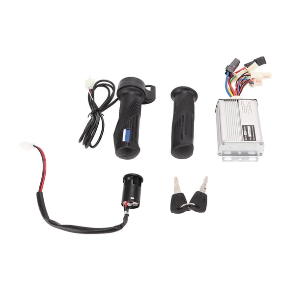 YAHHU 48V 1000W Brushed Speed Controller Kit with Throttle Twist Grip Lock Key for Electric Bike